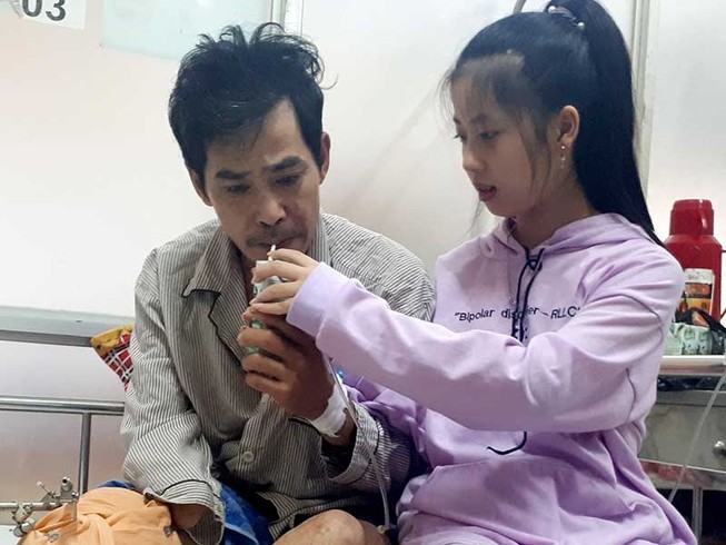 Nỗi lòng bé Tiên với người cha bị nạn hiểm nghèo