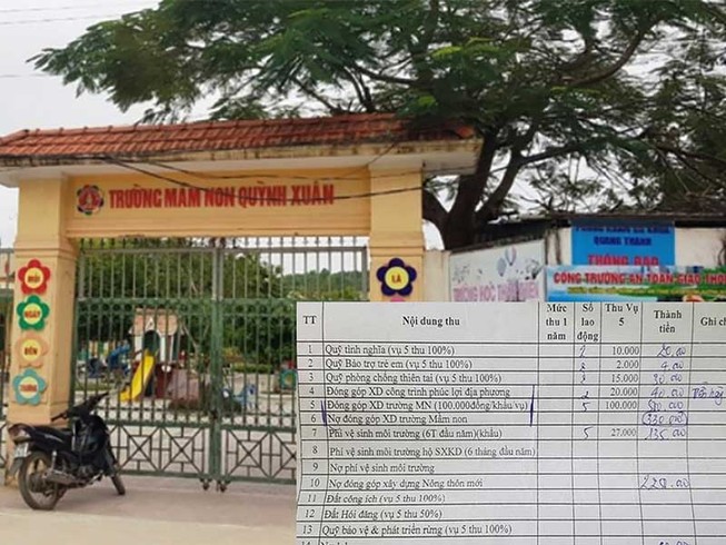 Phường tính lãi khi dân chậm đóng tiền xây trường