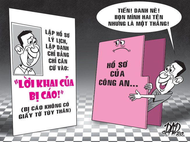 Bị truy tố, xét xử nhầm tên