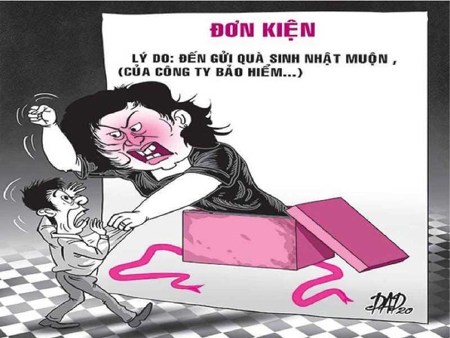 Vụ kiện sau việc tặng quà sinh nhật trễ