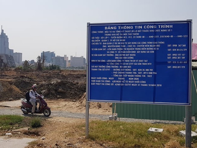 Khởi công dự án hạ tầng 600 tỉ đồng ở Thủ Thiêm
