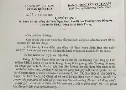 Xô xát với người dân, phó bí thư xã bị kỷ luật cảnh cáo