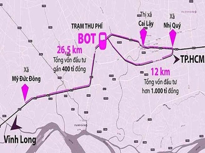 Yêu cầu Bộ GTVT khẩn trương báo cáo vụ BOT Cai Lậy