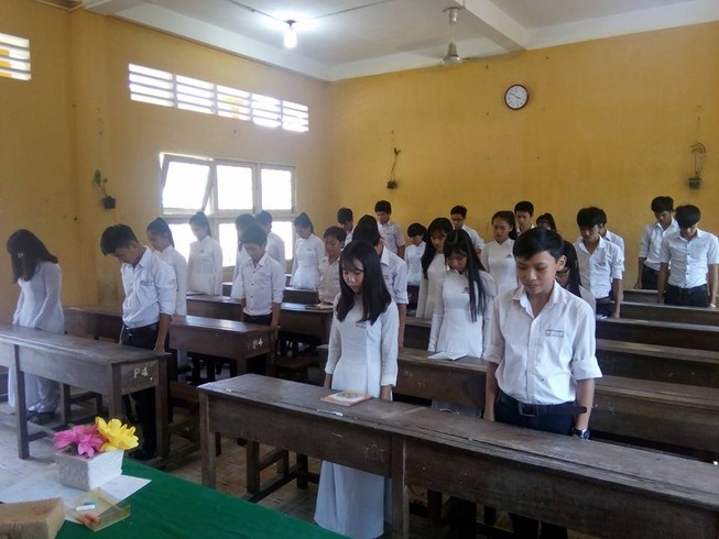Xúc động: Lớp học ở đảo Phú Quốc tưởng niệm ngày 17-2