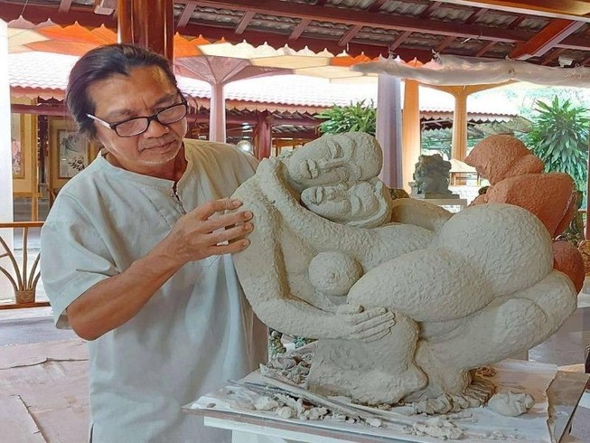 Dấu ấn điêu khắc Chăm của 'con ma Hời Đoàn Xuân Hùng'