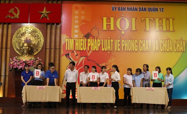Tiểu thương các chợ hào hứng tìm hiểu kiến thức về PCCC