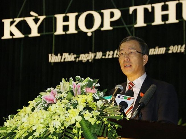 Cách chức Bí thư Tỉnh ủy Vĩnh Phúc nhiệm kỳ 2010-2015