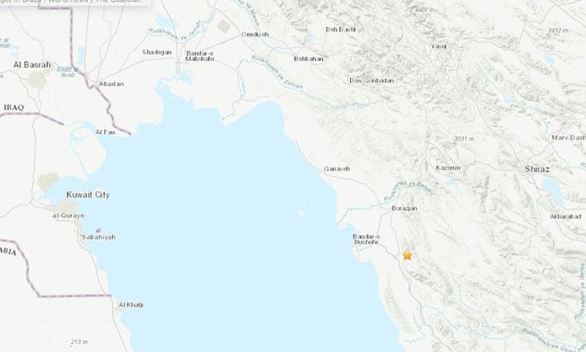 Iran: Động đất mạnh hơn 5 độ Richter gần nhà máy hạt nhân