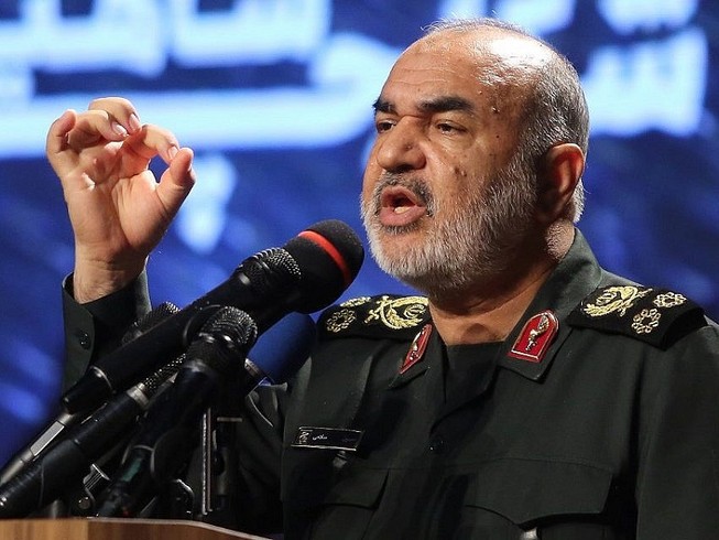 Tham mưu trưởng Liên quân Quân đoàn Vệ binh Cách mạng Hồi giáo Iran, Thiếu tướng Hossein Salami. Ảnh: AFP