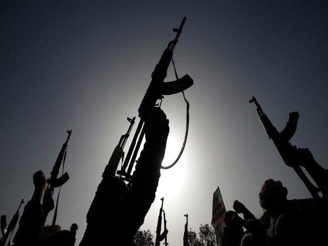 Phiến quân Houthi ở Yemen. Ảnh: AP