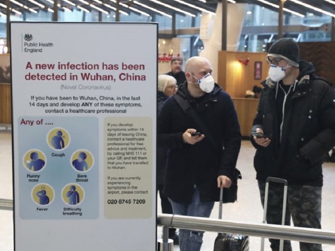 Anh ghi nhận hai trường hợp đầu tiên nhiễm virus Corona mới. Ảnh: YAHOO