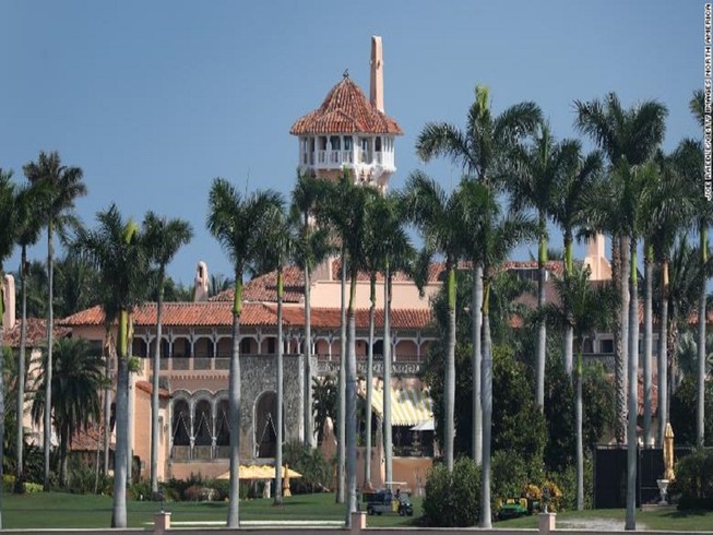 Khu nghỉ dưỡng Mar-a-Lago của Tổng thống Trump tại bang Florida. Ảnh: CNN