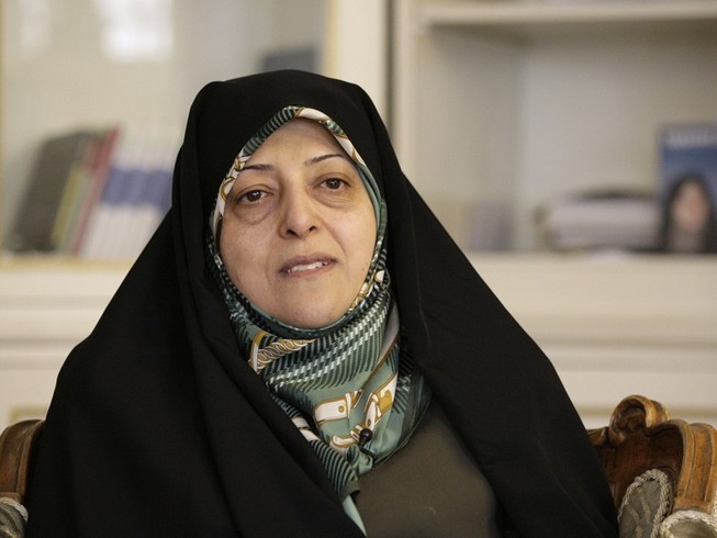 Phó Tổng thống Iran Masoumeh Ebtekar được xác định nhiễm virus COVID-19. Ảnh: AP