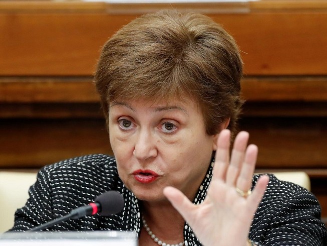 Bà Kristalina Georgieva, Giám đốc Điều hành Quỹ Tiền tệ quốc tế. Ảnh: REUTERS