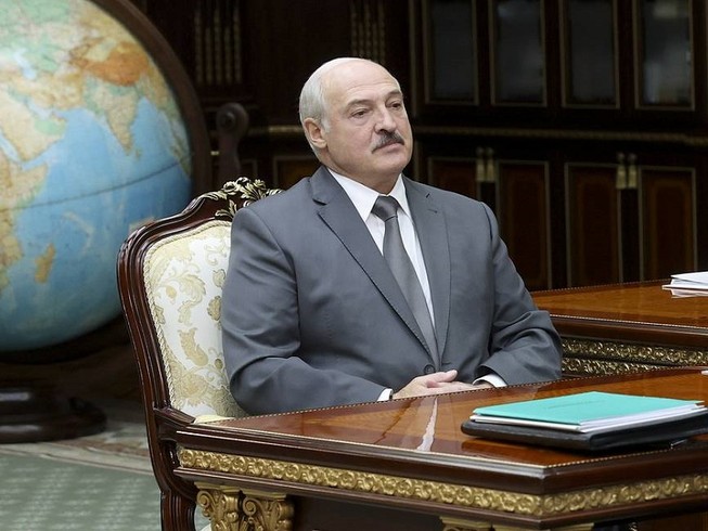 Tổng thống Belarus Alexander Lukashenko. Ảnh: AP/BELTA