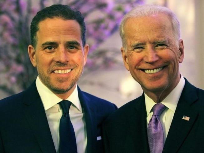 Cựu Phó Tổng thống Mỹ Joe Biden và con trai Hunter Biden. Ảnh: FOX NEWS