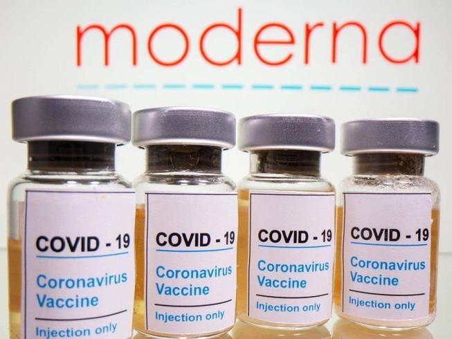Vaccine COVID-19 của hãng Moderna. Ảnh: REUTERS