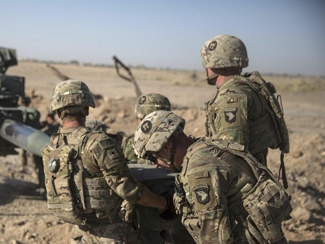 Lực lượng quân đội Mỹ làm nhiệm vụ ở Afghanistan.