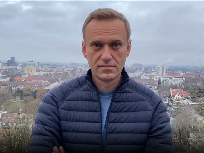 Ông Alexei Navalny chia sẻ kế hoạch về nước trong đoạn video được đăng trên Instagram vào trưa 13-1. Ảnh chụp màn hình INSTAGRAM