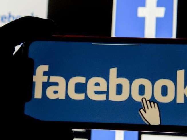 Logo nền tảng mạng xã hội trực tuyến Facebook.