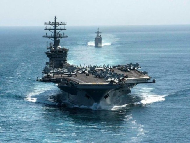 Tàu sân bay USS Nimitz của Mỹ. Ảnh: AFP