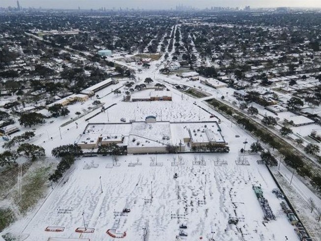 Cảnh giá rét kỷ lục tại bang Texas, Mỹ. Ảnh: CTV NEWS