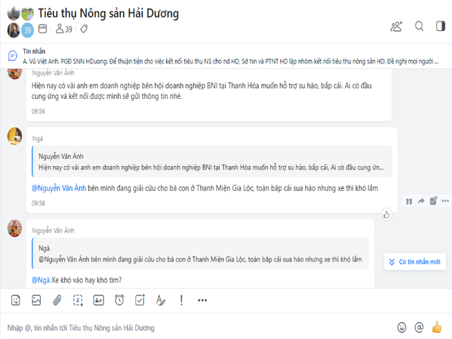 Xuyên đêm nhắn tin giải cứu nông sản giúp bà con Hải Dương
