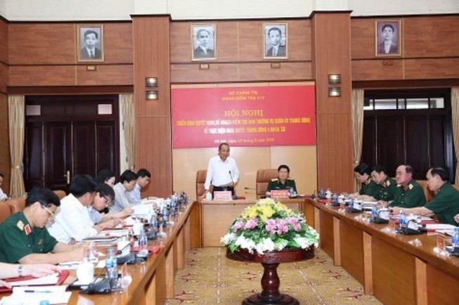 Công bố quyết định kiểm tra Ban Thường vụ Quân ủy Trung ương