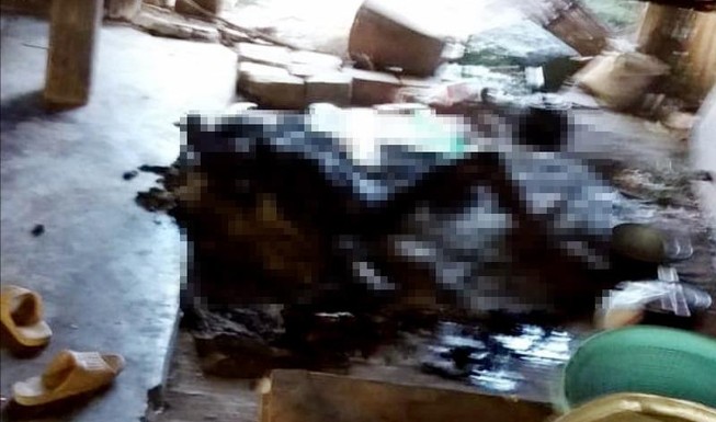 1 phụ nữ chết cháy vì quấn chăn ngủ cạnh bếp lửa