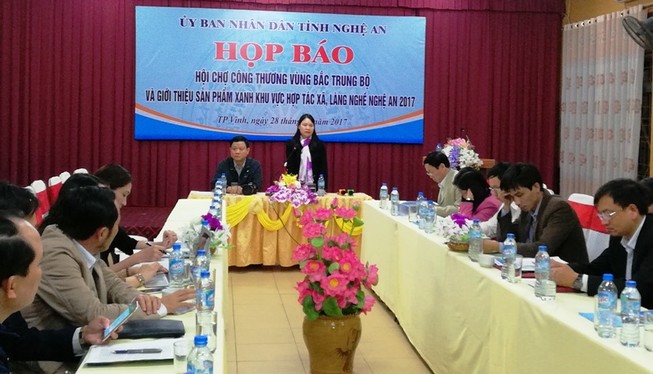 Họp báo tổ chức Hội chợ Công thương vùng Bắc Trung bộ