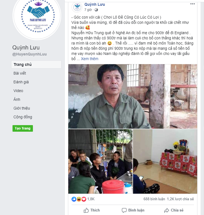 Tung tin thất thiệt 'lấy 900 triệu đánh bạc thay vì đi Anh'