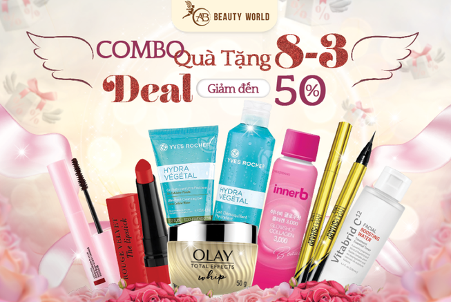 Hàng ngàn quà tặng đang được giảm giá đến 50% tại AB Beauty World