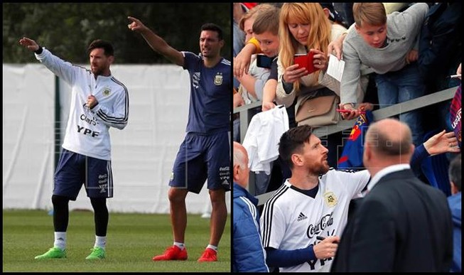 Messi gây náo loạn thị trấn ở Nga
