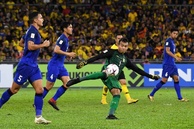 Thủ môn Thái Lan cao ngạo chế giễu đội khách Malaysia