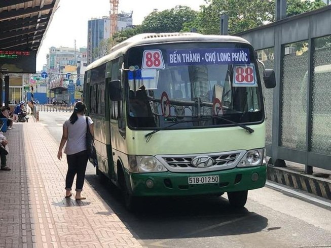 Hành khách có thể tìm đường đi của xe buýt kết hợp Grab
