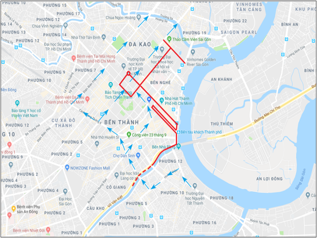 Cuối tuần đi lại trong quận 1 cần chú ý điều này