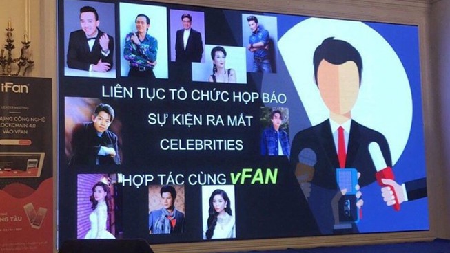 Một hình ảnh quảng bá của ifan mượn danh các nghệ sỹ nổi tiếng
