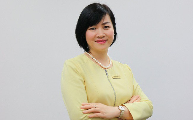 Bà Dương Thị Mai Hoa lãnh đạo ngân hàng ABBank hồi tháng 5/2018