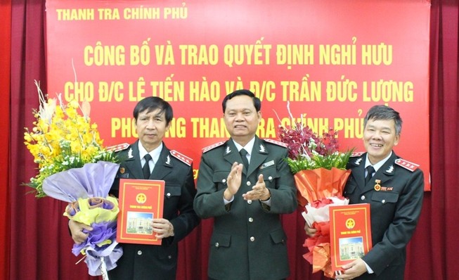Hai phó tổng Thanh tra Chính phủ nghỉ hưu