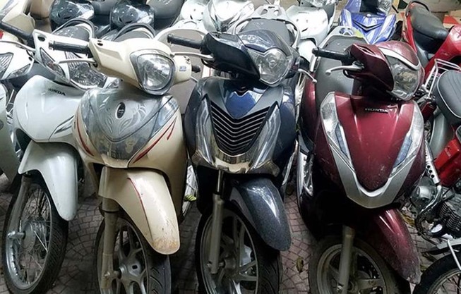 Băng trộm xe máy ở Thanh Hóa sa lưới công an