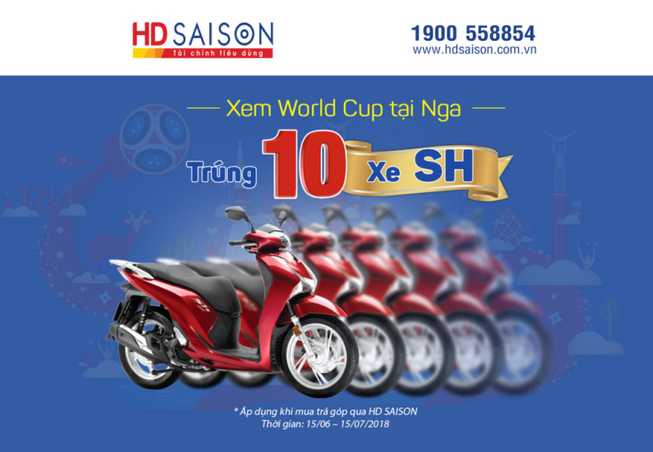 Trả góp 0% hút khách mùa World Cup