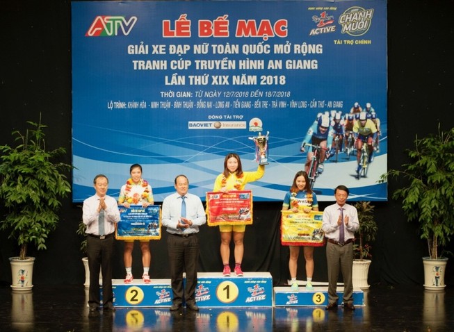 Bế mạc giải đua xe đạp nữ tranh Cúp Truyền hình An Giang