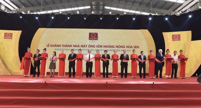 Đưa nhà máy Ống kẽm nhúng nóng Hoa Sen vào vận hành