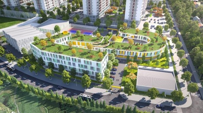 Điểm nhấn thiết kế cảnh quan của Him Lam Green Park