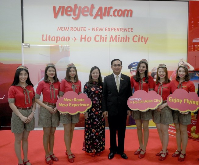 Thủ tướng Thái chúc mừng VietJet với đường bay TP.HCM-Pattaya