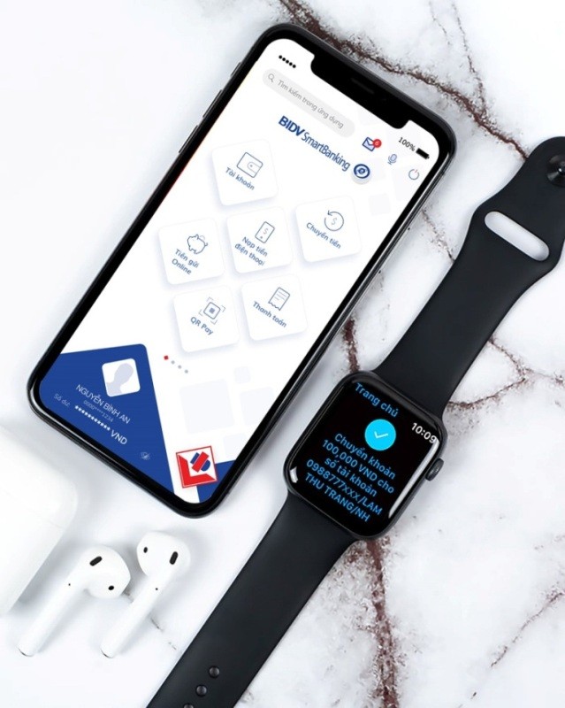 BIDV: Ứng dụng SmartBanking trên Apple Watch