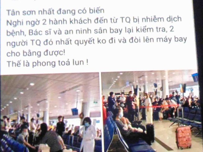 Bác thông tin 2 khách Trung Quốc nhiễm bệnh ở Tân Sơn Nhất