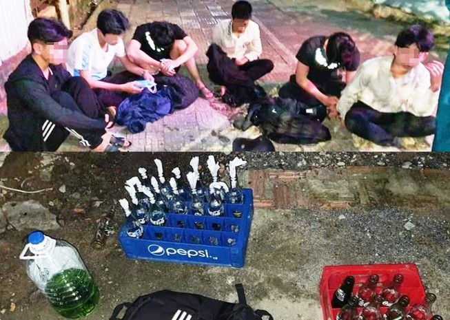 Nổ súng bắt nhóm thanh niên chuẩn bị 'bom xăng' đi đánh nhau