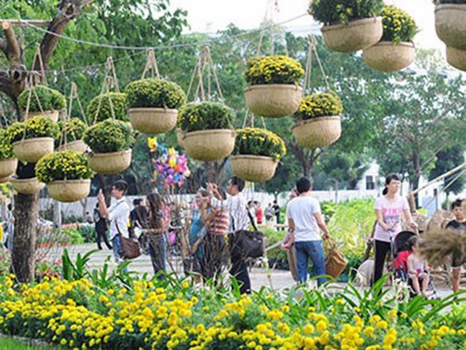 Hội hoa xuân Phú Mỹ Hưng: 'Xuân no ấm'