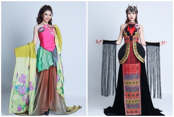 Thí sinh “Hoa khôi Du lịch” khoe trang phục các dân tộc